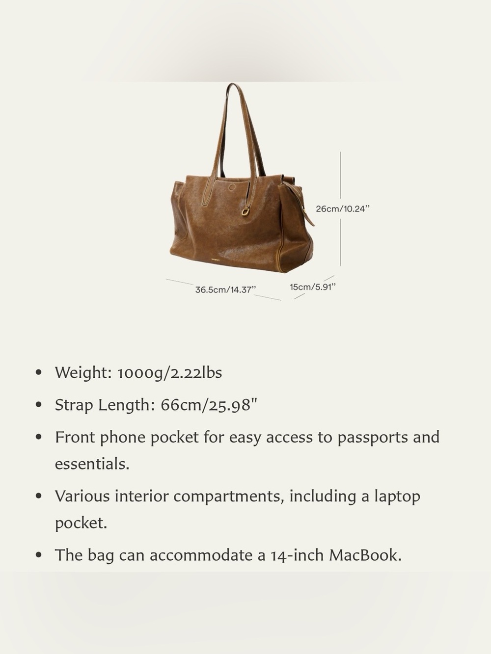 Songmont Medium Yore Duffle Bag - Sandal Suede 🧸♥️ - Picture 13 of 13